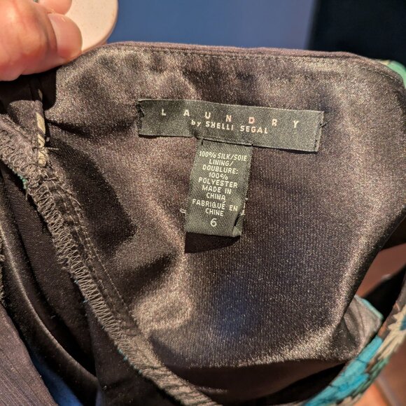 Laundry Midi-Length Y2K Handkerchief Dress Size 6 - Excellent condition - Picture 5 of 5